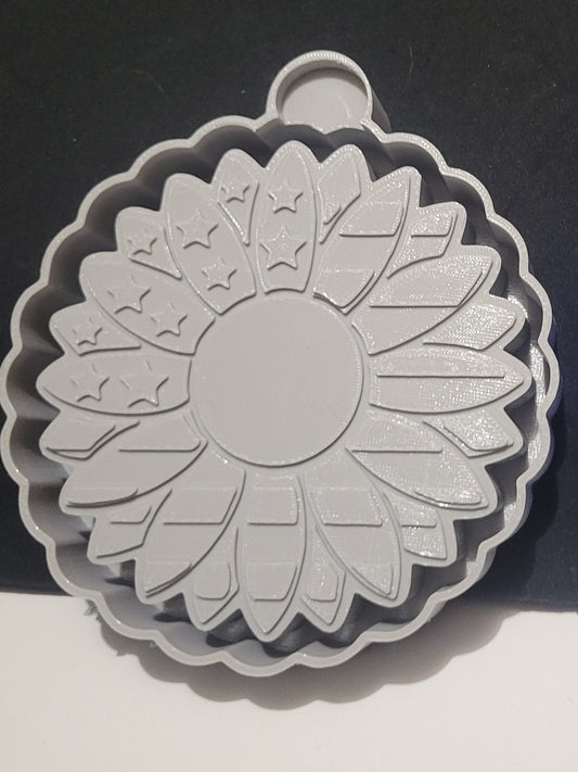Sunflower with Stars and Strips