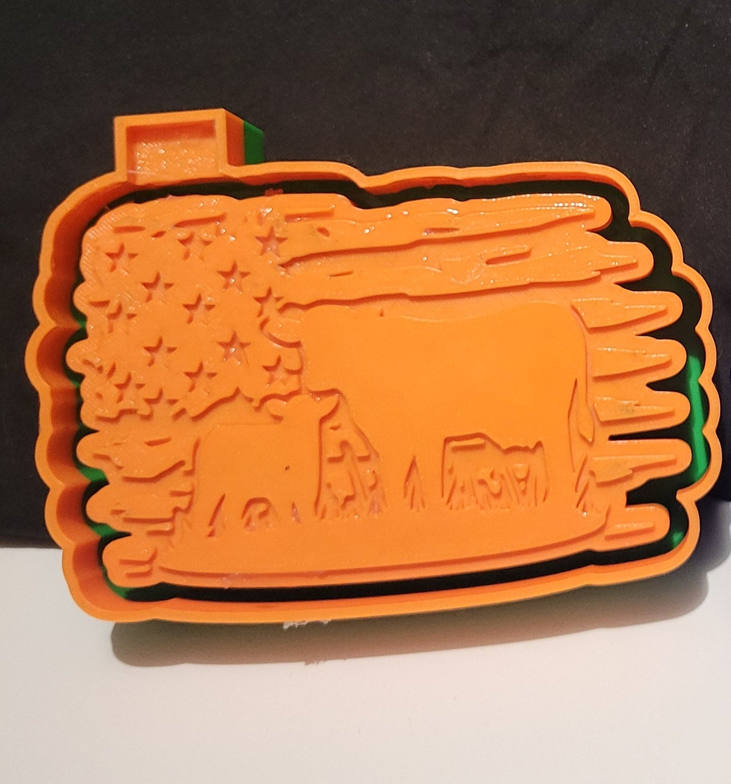 Star Spangled Cow w/calf