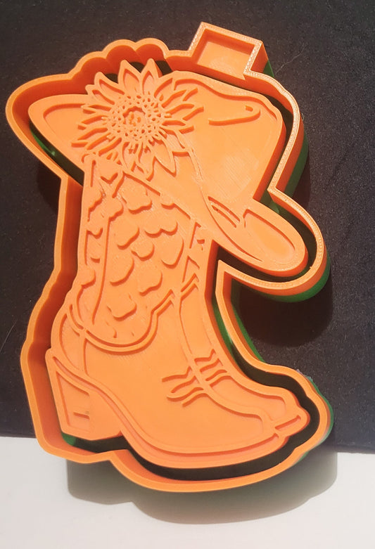 Boots, Hat and Flower