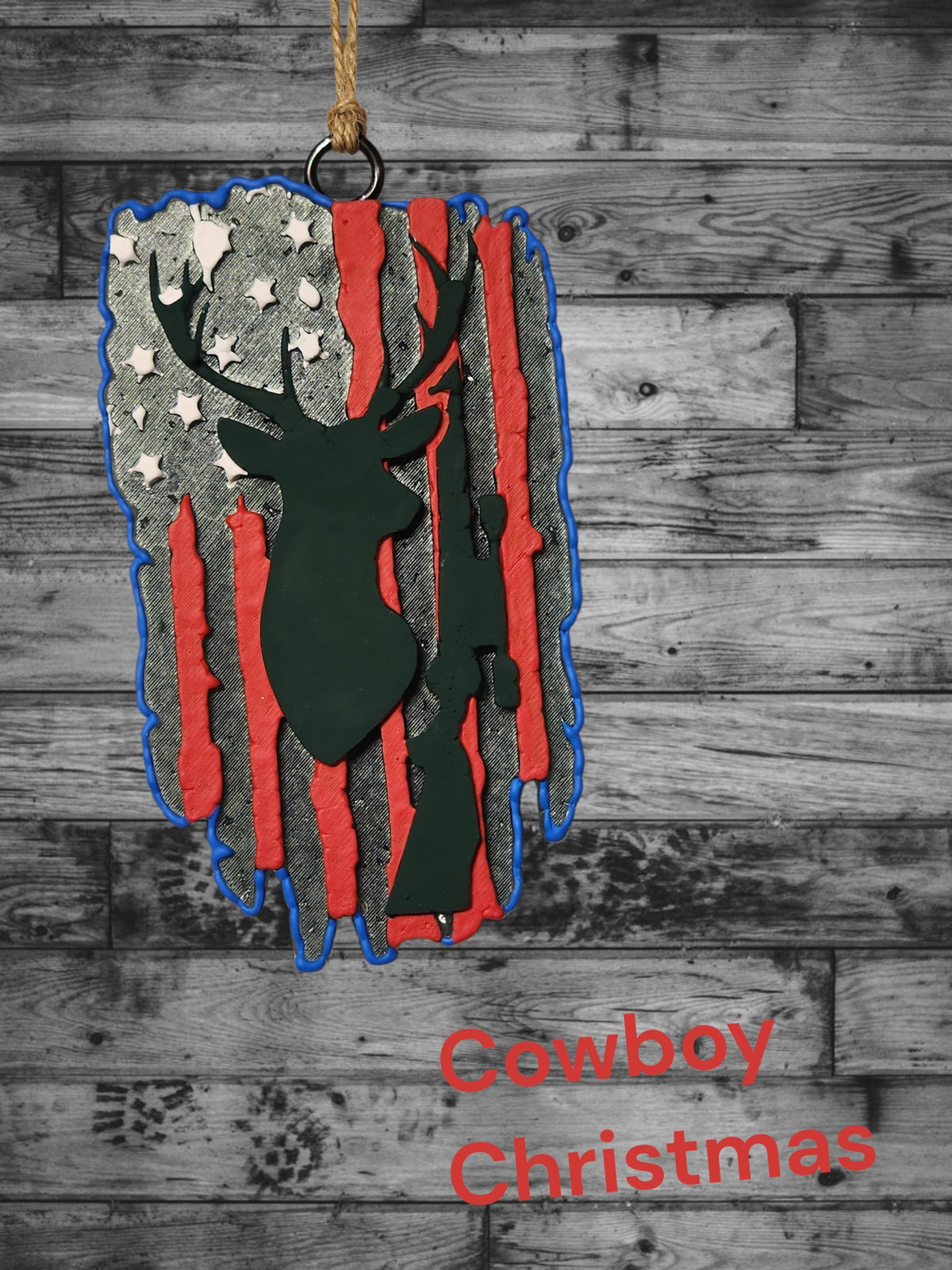 Patriotic Buck and Rifle