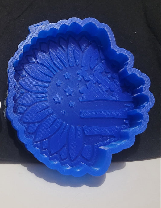 American flag into Sunflower