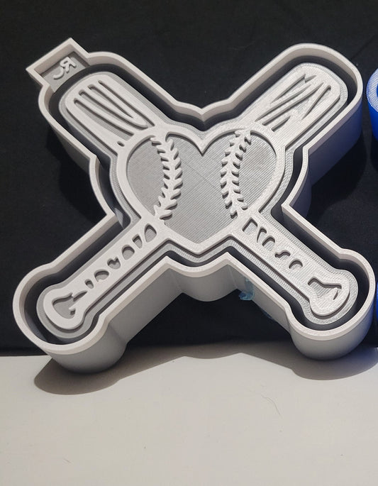 Baseball Heart w Bats