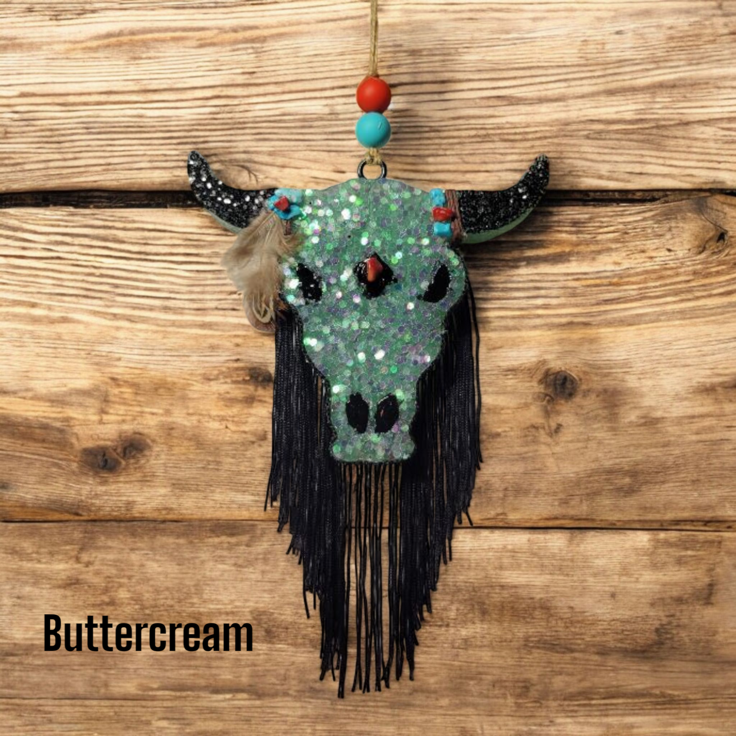 Black Fringe Steer Head