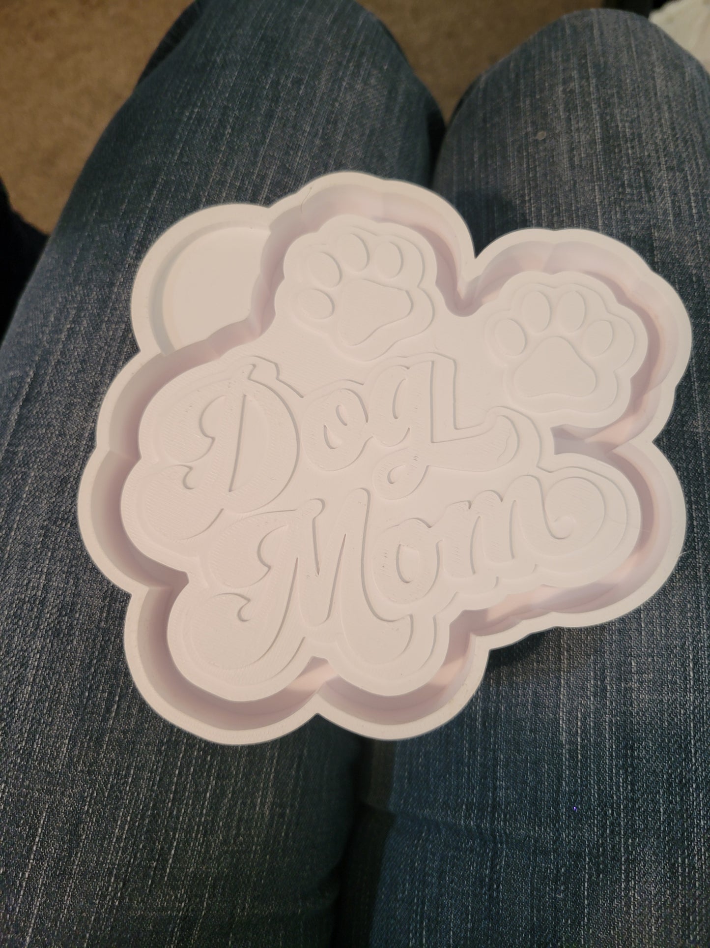 Dog Mom with paw prints