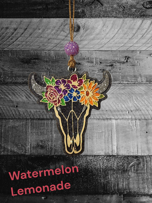 Floral Steer Head