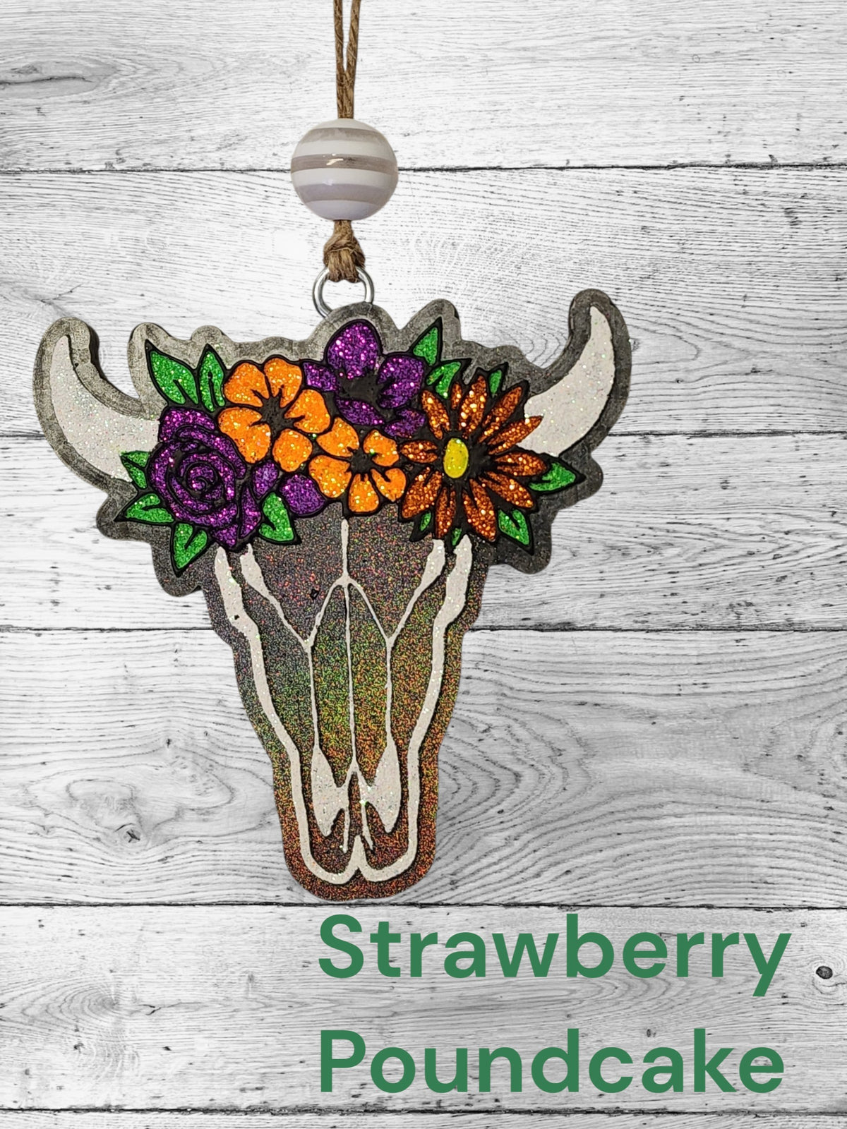 Halloween Floral Steer Head