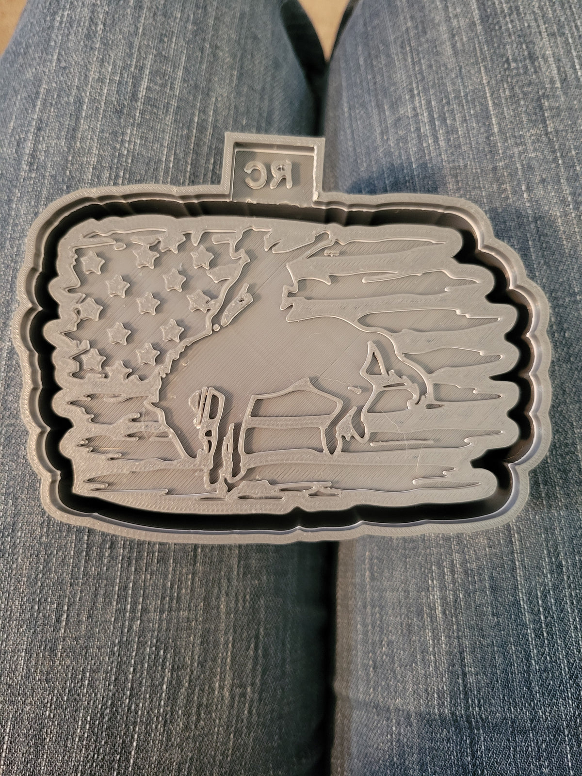 Patriotic Bronc Rider