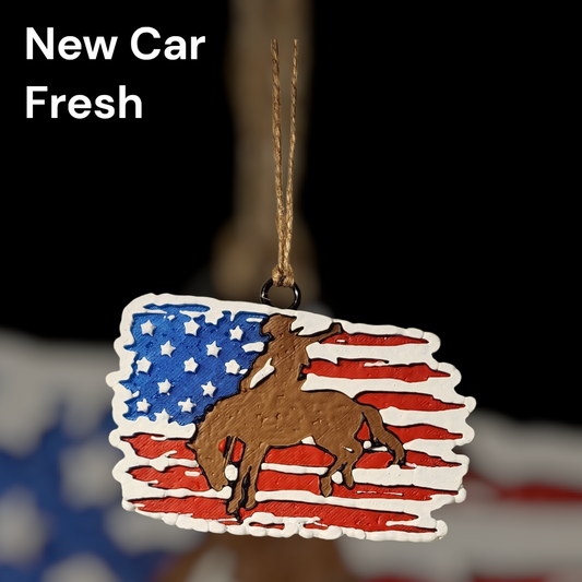 Patriotic Bronc Rider